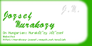 jozsef murakozy business card